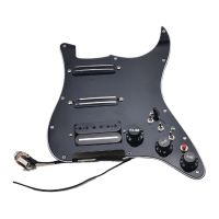 St Guitar Pickup Black Prewired Pickguard Wiring Guitar Alnico V Humbucker Pickups Single Cut Features Set 18 Different tone