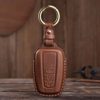 Car Key Case Cover Leather for Toyota Camry CHR Corolla RAV4 Avalon Land Cruiser Prado Prius Keyring ion Shell