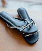 Fashfact.co walks-Glitter Sandals รองเท้าแตะมีเพชร