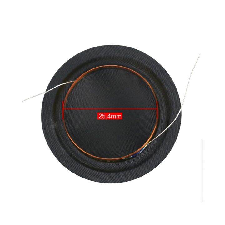 ghxamp-25-4mm-25-5mm-tweeters-voice-coil-1-inch-6ohm-8ohm-silk-diaphragm-membrane-ksv-treble-speaker-repair-accessories-diy-2pcs