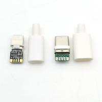 USB C to IOS welding Male plug connector with chip board 9V 3A 20W DIY 8pin Lightning fast charging plug adpter parts for IPHONE