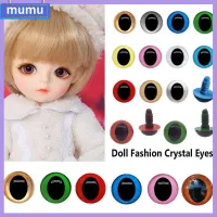 MUMU 10pcs/5 pairs คริสตัล อุปกรณ์เสริม DIY ของเล่นสัตว์เพื่อความปลอดภัย ตาพลาสติก ตุ๊กตาทำหัตถกรรม ลูกตา