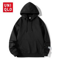 ☎₪ Uni.qlo เสื้อแจ็กเก็ตกันหนาวลําลอง มีฮู้ด ทรงหลวม ใส่สบาย สีพื้น แฟชั่นสําหรับผู้ชาย