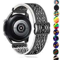 20mm/22mm Strap For Samsung Galaxy watch 4/Classic/3/Active 2/46mm/42mm/Gear S3 Adjustable Nylon bracelet Huawei GT/2/Pro band