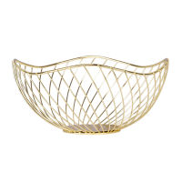 Home Decor Iron Art Fruit Storage Basket Decoration Tool Home Organizer Bowl For Vegetable Snacks Candy Kitchen Table Storage