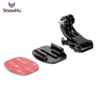 Snowhu กาวอะแดปเตอร์สำหรับอุปกรณ์เสริม Gopro J ตะขอแบบโค้งงอ Holder3m อะแดปเตอร์พื้นผิวเรียบสำหรับ Go Pro Hero 8 7 6 5Xiaomi Yi Gp57