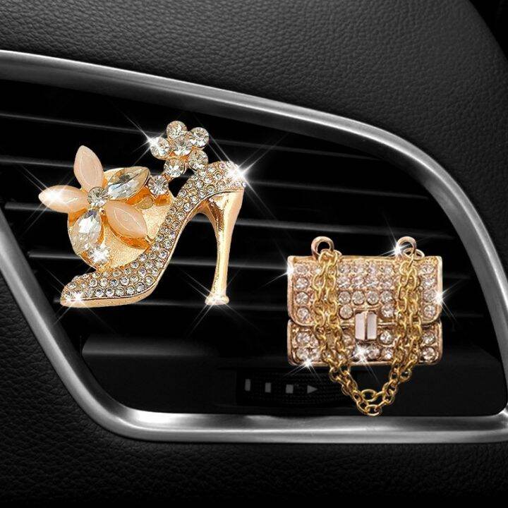 inlay-drill-purse-heel-car-air-conditioning-outlet-perfume-interior-accessories-fragrance