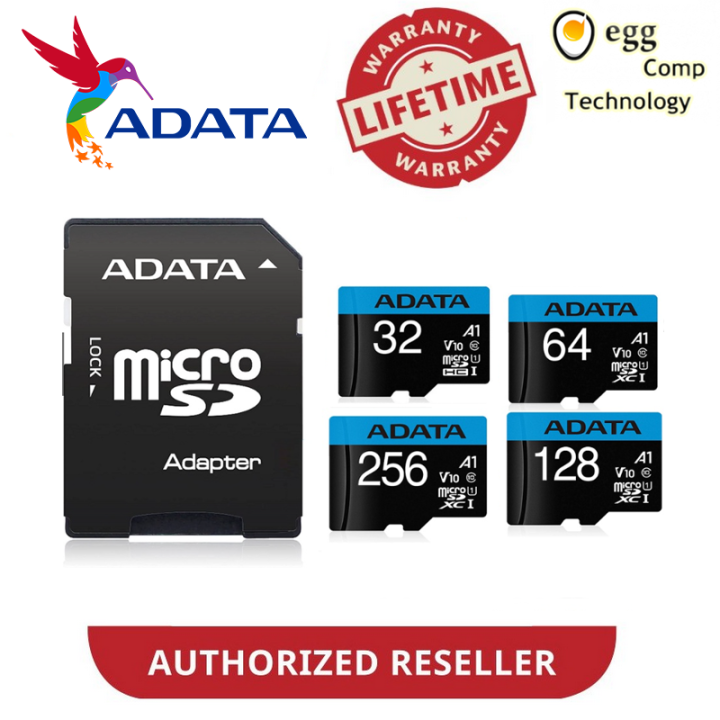 ADATA PREMIER MICROSDXC / SDHC UHSI A1 CLASS 10 [A1 V10] MEMORY CARD