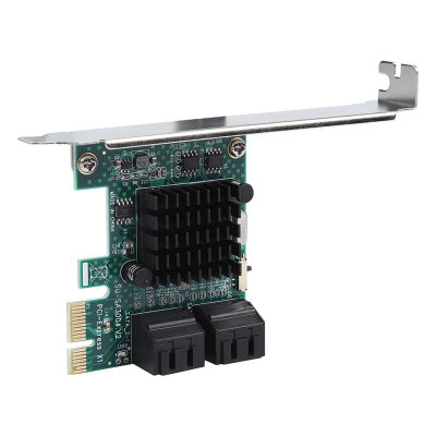 การ์ดเชื่อมต่อ PCIE ไปอะแดปเตอร์ SATA SATA 3.0 4พอร์ต PCIE ไป SATA 3.0อะแดปเตอร์การ์ดตัวควบคุมการขยาย6G