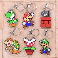 Classic game Keychain Double Sided Acrylic Cartoon Key Chain Yoshi Pendant Anime Accessories Keyring Hot Sale Key Chains