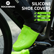 ROCKBROS Shoe Cover Silicone Cycling Overshoes Waterproof Bicycle Foot Toe