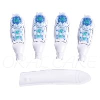 ZZOOI 4 Pcs Electric Toothbrushes Head Replacement For Oral B 4732 4734 3733 Triumph Clean Electric Teeth Cleaning Brush