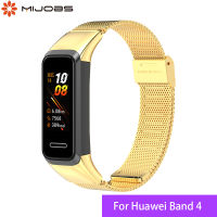 สายรัดสำหรับ Huawei Band 4 / Honor Band 5i เปลี่ยนสายรัดข้อมือโลหะแม่เหล็กสำหรับ Huawei สายรัดข้อมือฟิตเนสสมาร์ทสายรัดข้อมือ