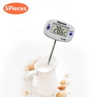 Rotatable Digital Food Thermometer BBQ Meat Thermometer With battery Chocolate Oven Milk Water Kitchen Cooking Electronic Probe