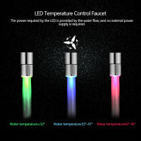 LED Temperature Sensitive 3-Color Light-up Faucet Kitchen Bathroom Shower Glow Water Saving Faucet Aerator Tap Nozzle Head