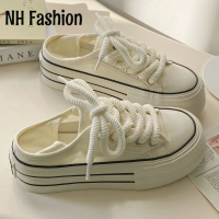 NH Fashion  รองเท้าผ้าใบผญ รองเท้าผ้าใบผู้หญิง รองดท้าผ้าใบ ผญ 2023 NEW  FBX2390MWG 37Z230912