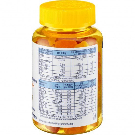 วิตามินรวมเด็กเยลลี่หมีจากเยอรมัน-วิตามินเด็ก-วิตามิน-อาหารเสริมเด็ก-mivolis-multivittamin-barchen-fur-kinder-ตัวช่วยสำหรับเด็กเบื่ออาหารเหมาะสำหรับ-4ขวบ