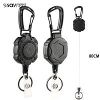 ▧☸✔ 1Pcs Sporty Retractable Key Ring Anti-theft Metal Easy-to-pull Buckle Rope Elastic Keychain Anti Lost Yoyo Ski Pass ID Card