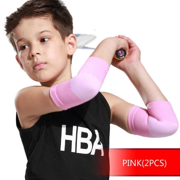 1pair-kids-elbow-pads-guard-dancing-volleyball-tennis-fitness-children-arm-sleeve