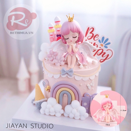 Bánh sinh nhật vẽ hình hàn quốc màu hồng quyễn rũ (Mẫu 47611) - FRIENDSHIP  CAKES & GIFT