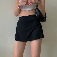 【CW】 Tennis Skirt Waist Tight Hip Short Culottes Split A line Fashion