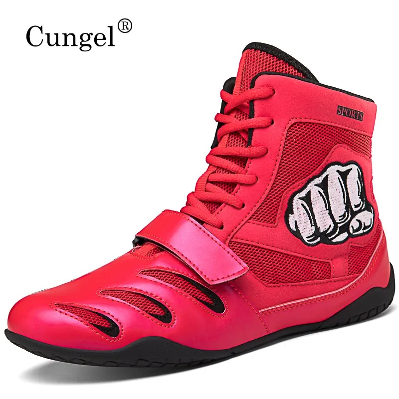 Men And Women Child Boxing Shoes Rubber Outsole Breathable Wrestling Shoes  Women Wrestling Costume Shoes For Wrestling | Lazada Singapore
