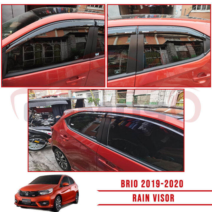 HONDA BRIO 2019 - 2024 RAIN VISOR (2019 2020 2021 2022 2023 2024 ...