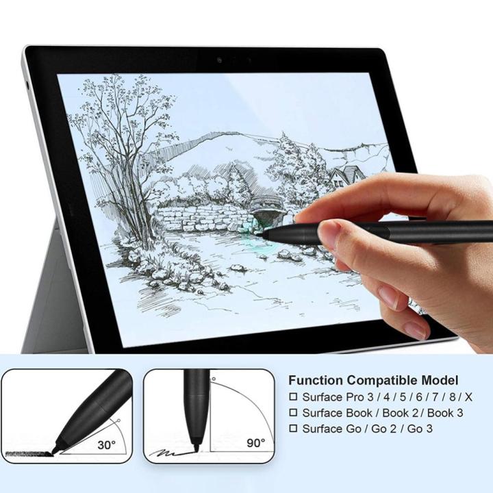 ปากกาสไตลัสของแท็บเล็ตอ่อนไหวสำหรับ-microsoft-surface-pro-เขียนลื่นดินสอทาสี