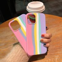 [ สายรุ้งชมพู ] Case OPPO A54 4G เคสสายรุ้งชมพูไล่โทนสีนิ่ม เคสนิ่มซิลิคอน เคสกันกระแทก Oppo A54 4g