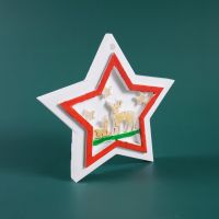 [COD] Epoxy Mold Star Elk Theme Listing Decoration Pendant Silicone