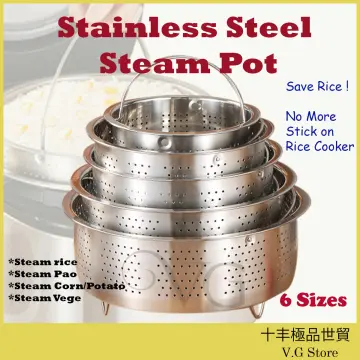 steamer insert pot Rice Cooker Steamer Basket Stainless Steel Steaming  Basket