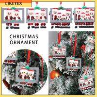 CIRETEX อุปกรณ์งานเลี้ยงกรอบรูปแบบทำมือที่แขวนประตูสำหรับแต่งบ้านต้นคริสต์มาสจี้ประดับต้นคริสต์มาสเครื่องประดับแขวนวันคริสต์มาสสมาชิกครอบครัว