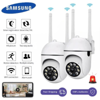 Samsung กล้องวงจรปิด CCTV Camera กล้องวงจรปิด360 wifi V380 IR + White Lamp คืนวิสัยทัศน์ กล้องวงจรปิด WiFi IP Camera 8MP 8.0ล้านพิกเซล กลางแจ้ง กันน้ำ กล้องวงจร แถมแหล่งจ่ายไฟกันน้ำ