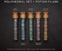 Potion Flask with Dice Set of 7 | ลูกเต๋า Dice For DnD D&amp;D MTG RPG TRPG เกมกระดาน บอร์ดเกม Game ไพ่ทาโรต์ Magic เมจิก