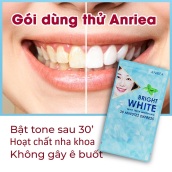 [GÓI DÙNG THỬ - TRẮNG CẤP TỐC] 1 gói miếng dán trắng răng Anriea Bạc Hà cải thiện hiệu quả sau 30 - Hàng chính hãng A07