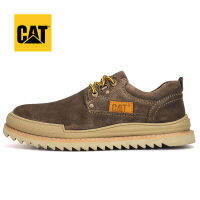 New Caterpillar รองเท้าหนังแท้ชั้นแรก,รองเท้าบูตลำลองข้อต่ำพื้นรองเท้าใบมีดรองเท้าอินเทรนด์