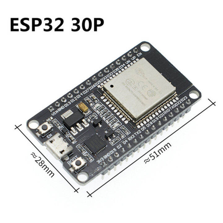 esp-32s-esp-wroom-32บอร์ดพัฒนาไวไฟบลูทูธอัลตร้าใช้พลังงานต่ำแกนคู่บอร์ด-esp32