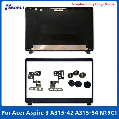 เคสฝาครอบด้านบนสำหรับ Fo Acer Aspire 3 A315-42 A315-54 A315-42G ชุด N19C1หน้าจอ LCD สำหรับแล็ปท็อปใหม่ฝาหลัง/ฝาปิดโน้ตบุค/บานพับ LCD