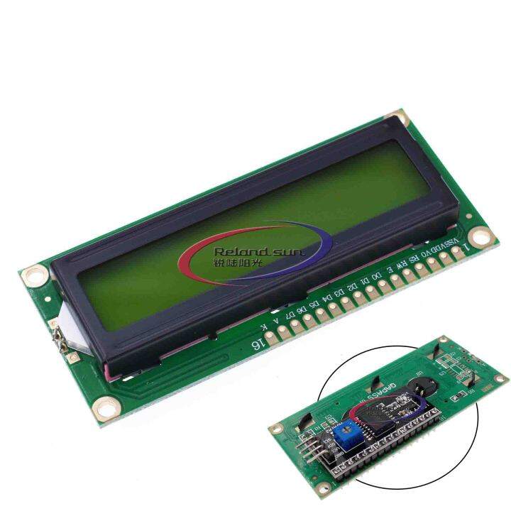 LCD1602+I2C LCD 1602 module Blue screen IIC/I2C for arduino LCD1602 Adapter plate Yellow Green ...