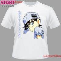 START เสื้อยืดลำลอง เสื้อยืดพิมพ์ลาย Detective Conan แฟชั่นสตรี Popular T-shirts