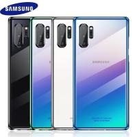 MobileWorld - (เรือจากประเทศไทย) Samsung Galaxy Note 10 / Samsung Galaxy Note 10 Soft TPU กรณีชุบโลหะสำหรับ Coque Phone Case For Back Cover For Samsung Galaxy Note 10, Note 10+ Plus  TPU + PC เคสโทรศัพท์ฝ