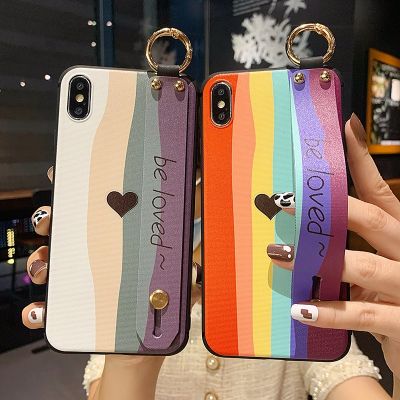 「16- digits」สายรัดข้อมือสายคล้องมือสำหรับ Iphone 11 12 13 Pro Max Mini X XS XR แหวนนิ้ว TPU ปกหลังสำหรับ Iphone 7 8 6 6วินาทีบวก SE 2020