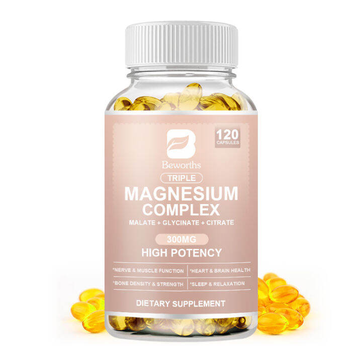 B BEWORTHS Triple Magnesium Complex Capsules 300mg of Magnesium ...