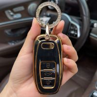 wenminr Key Ring Car Key Case Cover Shell Fob For Audi A3 A4 A5 C5 C6 8P 8L B6 B7 B8 Q3 Q5 Q7 A6 A7 4M 8S B9 A8 Q8 C8 TT Car Accessories