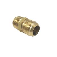 [HOT XIJXLKLKWMN 516] 5PCS ทองเหลือง Coupler ท่อ Flare Fitting Union Connector อะแดปเตอร์แก๊ส3/8 Quot; ชาย Flare X 3/8นิ้วชาย Flare