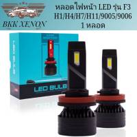 BKK XENON หลอดไฟหน้า LED รุ่น F3 จำนวน 1 หลอด  ตัวใหม่ล่าสุด สว่างถึง 20000lm มีขั้วให้เลือก H1 H4 H7 H11 HB3/9005 HB4/9006 ของแท้100%