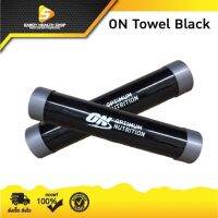 ผ้าขนหนู ผ้าเช็คผม ผ้าเช็ดหน้า สีดำ optimum towel black