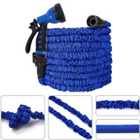 expandable hose Retractable elastic สายยางยืดหดอัตโนมัติหัวฉีด 7 ระดับ อุปกรณ์ในชุด สายยางขนาด 50FT,75FT ที่แขวนสาย,หัวฉีดน้ำแรงดัน 7 ระดับ