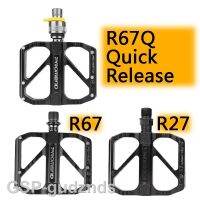 R67Q คันเหยียบอะลูมิเนียมเหยียบไฟอัลตราถนนมี3ชิ้นส่วน Vtt กันลื่นอัลลอยเชื่อมจักรยานใหม่