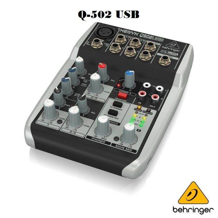 MIXER AUDIO INTERFACE BEHRINGER Q502USB ORIGINAL GARANSI 1 TAHUN